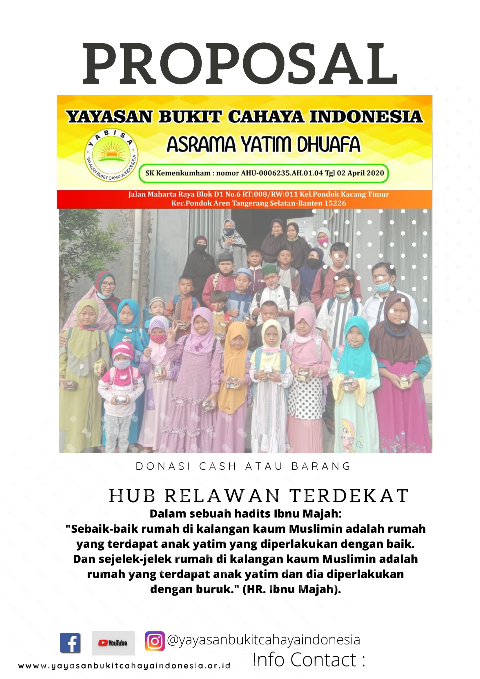 PROPOSAL ASRAMA YATIM DHUAFA